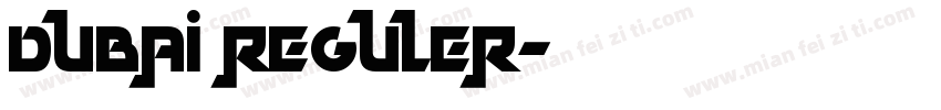 dubai reguler字体转换
